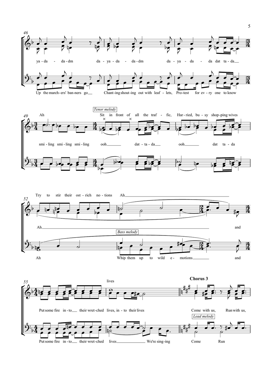 We're Gonna Change The World SSAA scores gallery preview page 5