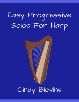 Book cover for Easy Progressive Solos, 28 original solos for Harp