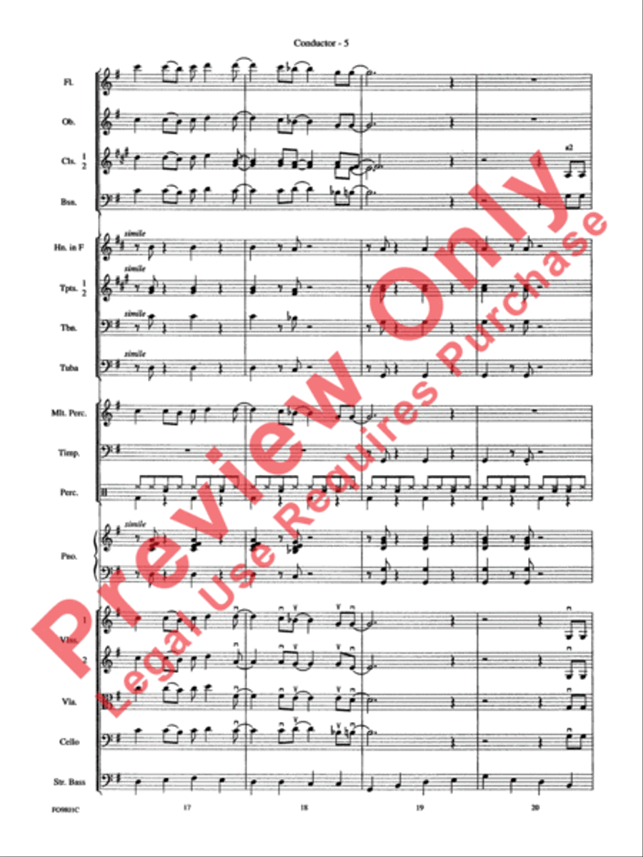 (We're Gonna) Rock Around the Clock Full Orchestra scores gallery preview page 7