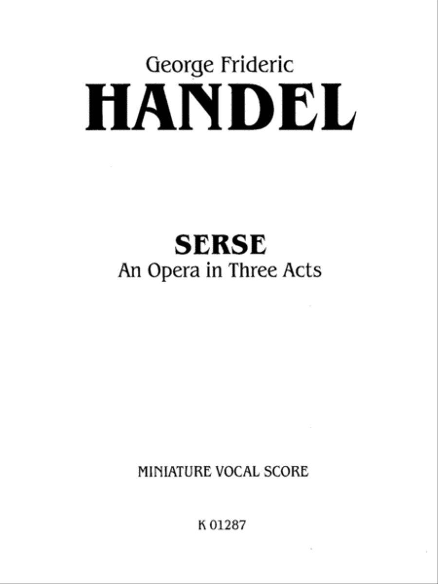 Serse (1738) Voice scores gallery preview page 2