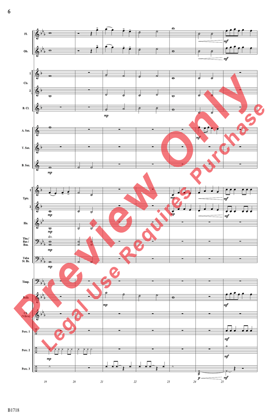 A Festive Fanfare Concert Band scores gallery preview page 6