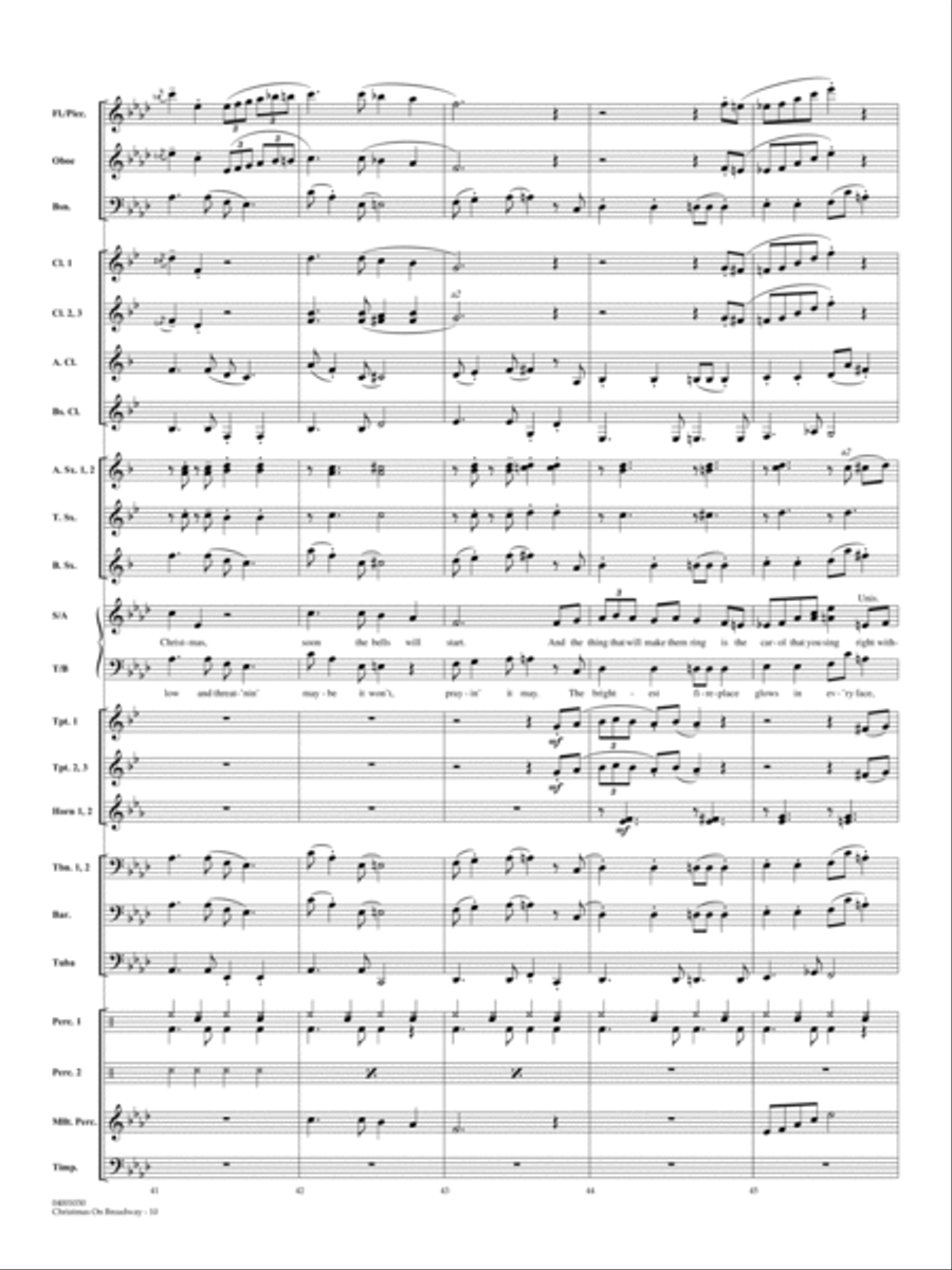 Christmas on Broadway - Full Score Choir scores gallery preview page 10