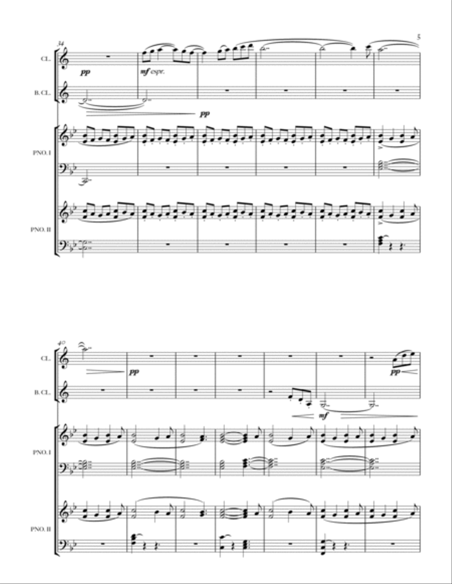 Vehicles of a Fleeting Moment Small Ensemble scores gallery preview page 5