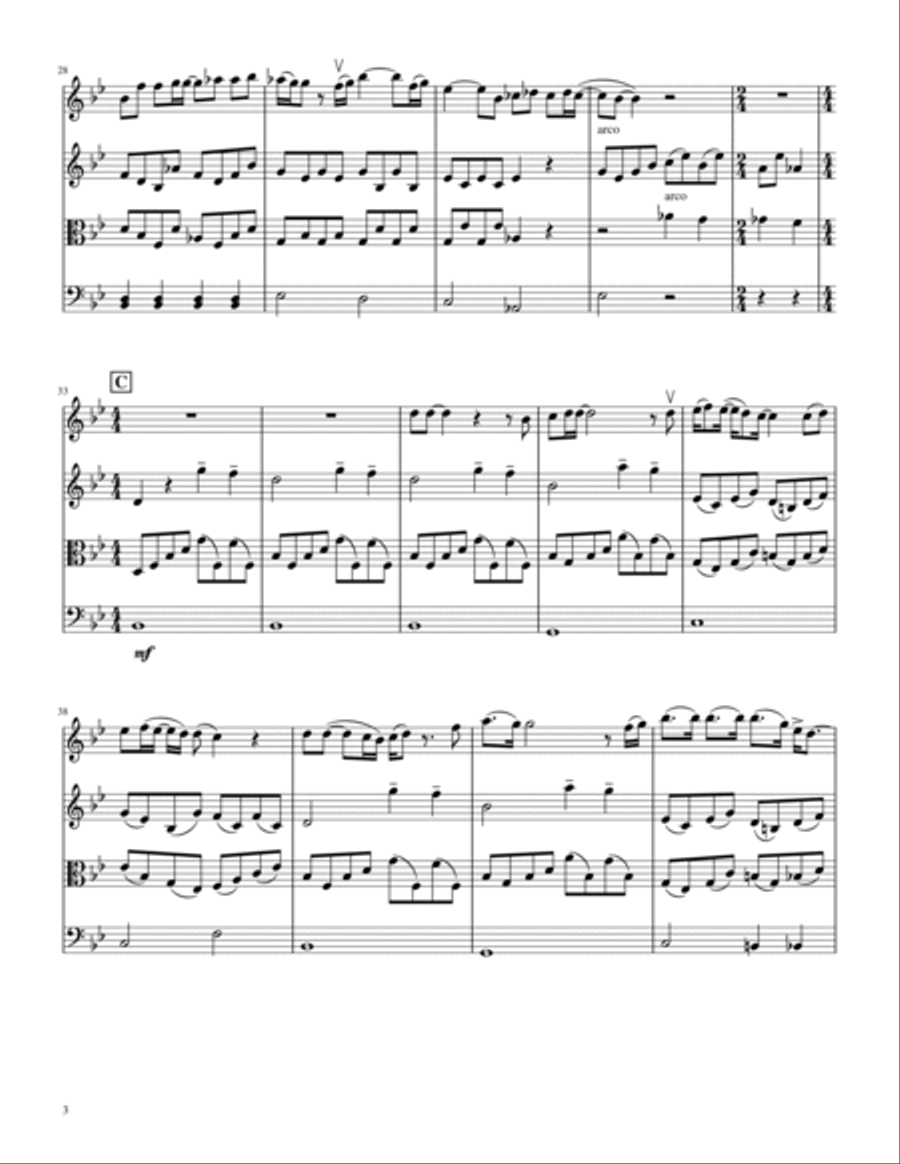 Bohemian Rhapsody String Quartet scores gallery preview page 3