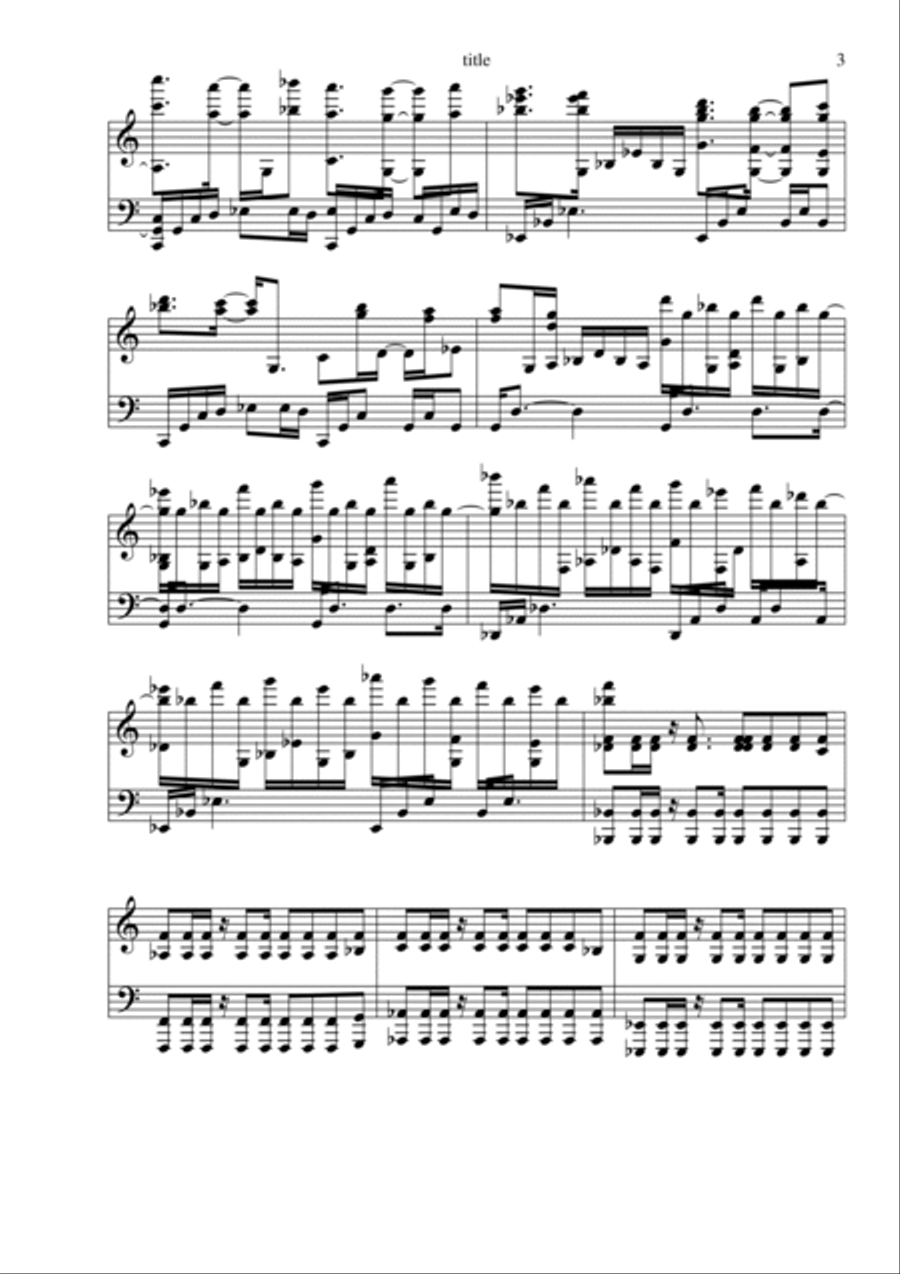 Truth War (Zephyr the West Wind [OBST]) Piano Solo scores gallery preview page 3