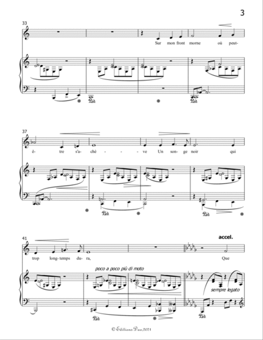 Oh! Quand je dors, by Liszt, in C Major Voice scores gallery preview page 5