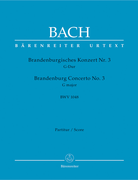 Brandenburg Concerto, No. 3 G major, BWV 1048