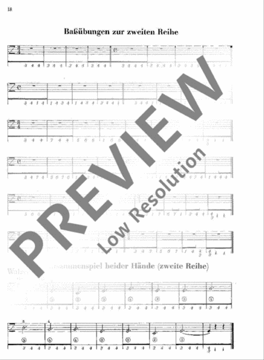 Neue Schule für die zweireihige Handharmonika Accordion scores gallery preview page 19