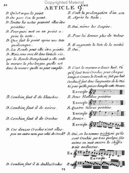 Methods & Treatises Clarinet - France 1600-1800