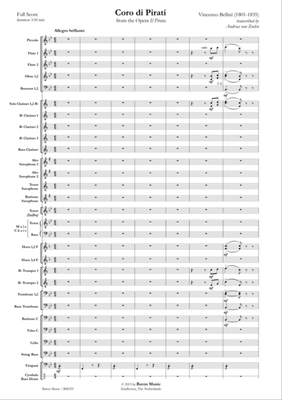 Coro di Pirati Coro di Pirati Men's Choir scores gallery preview page 2
