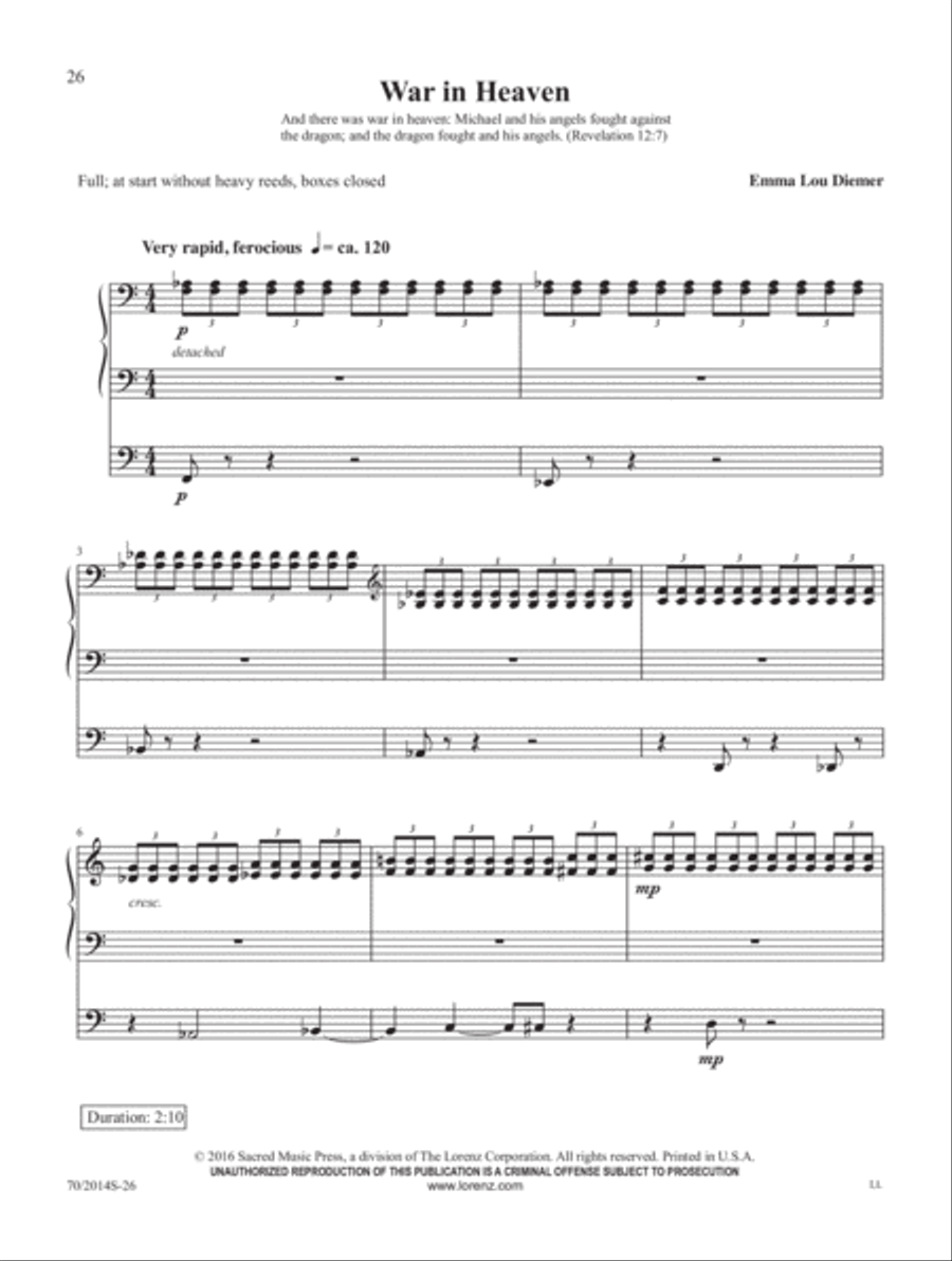 Visions from Scripture Organ Solo scores gallery preview page 10