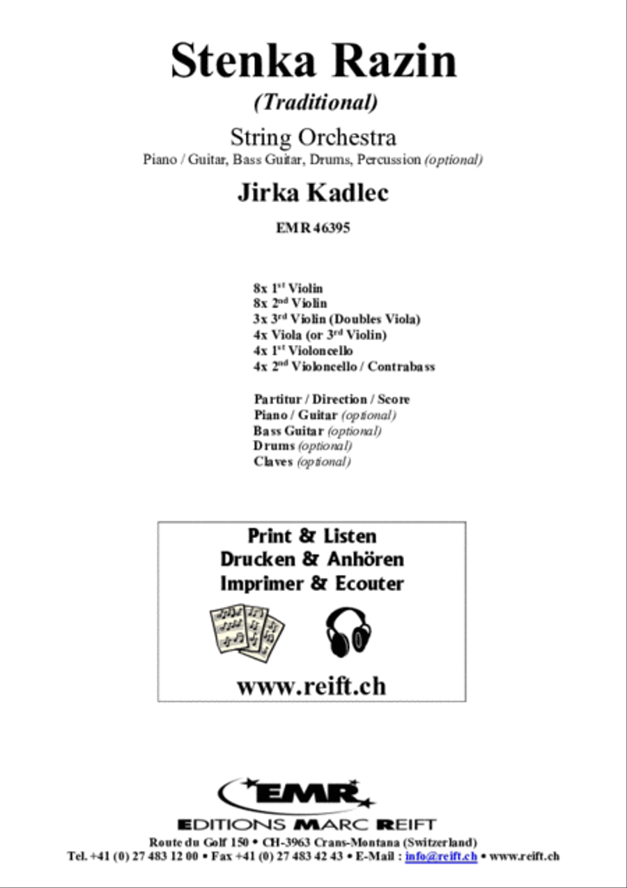 Stenka Razin String Orchestra scores gallery preview page 2
