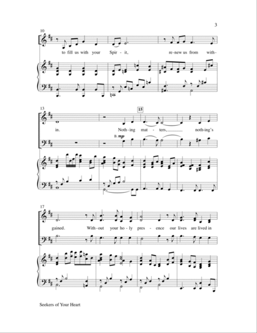 Seekers of Your Heart Seekers of Your Heart Choir scores gallery preview page 3