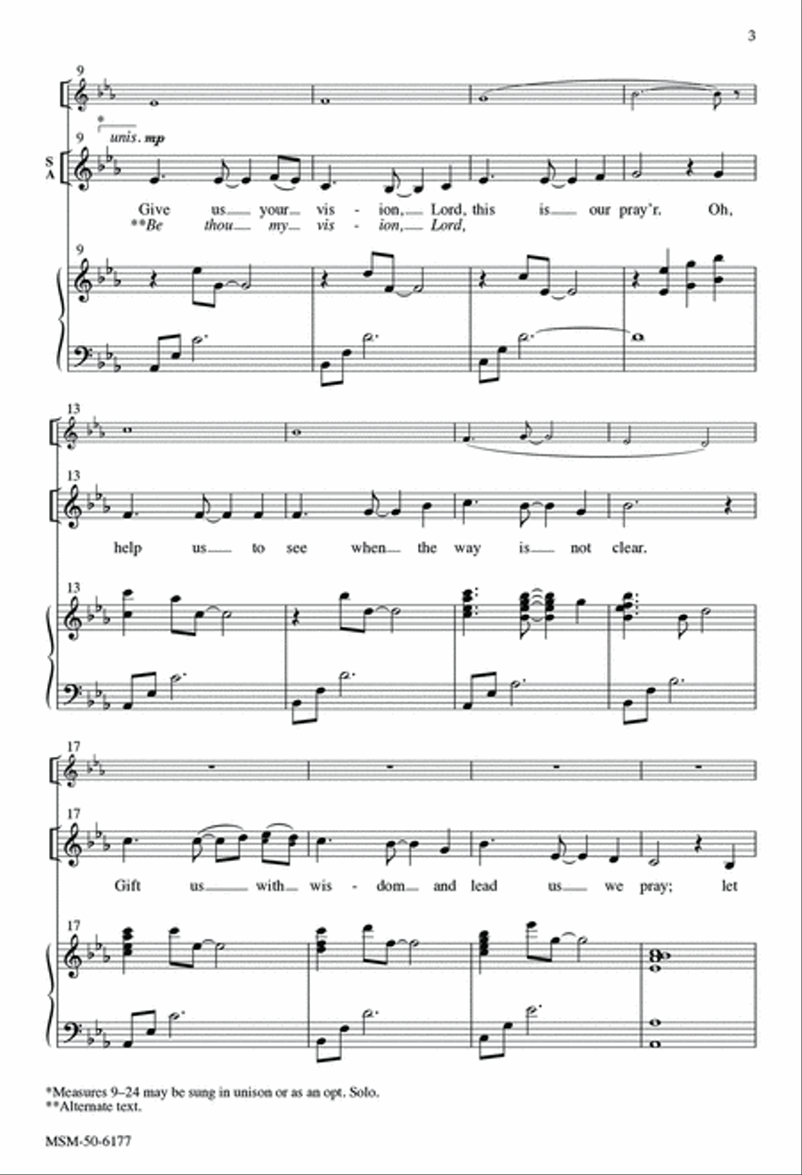 Be Thou My Vision 4-Part scores gallery preview page 3