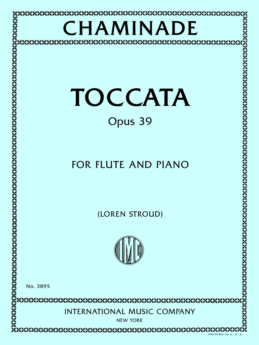 Toccata, Opus 39, for Flute and Piano