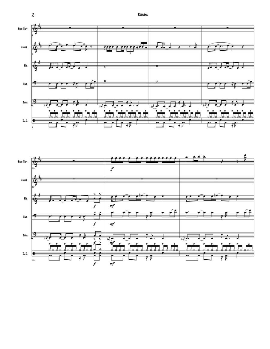 Rosanna Brass Ensemble scores gallery preview page 2