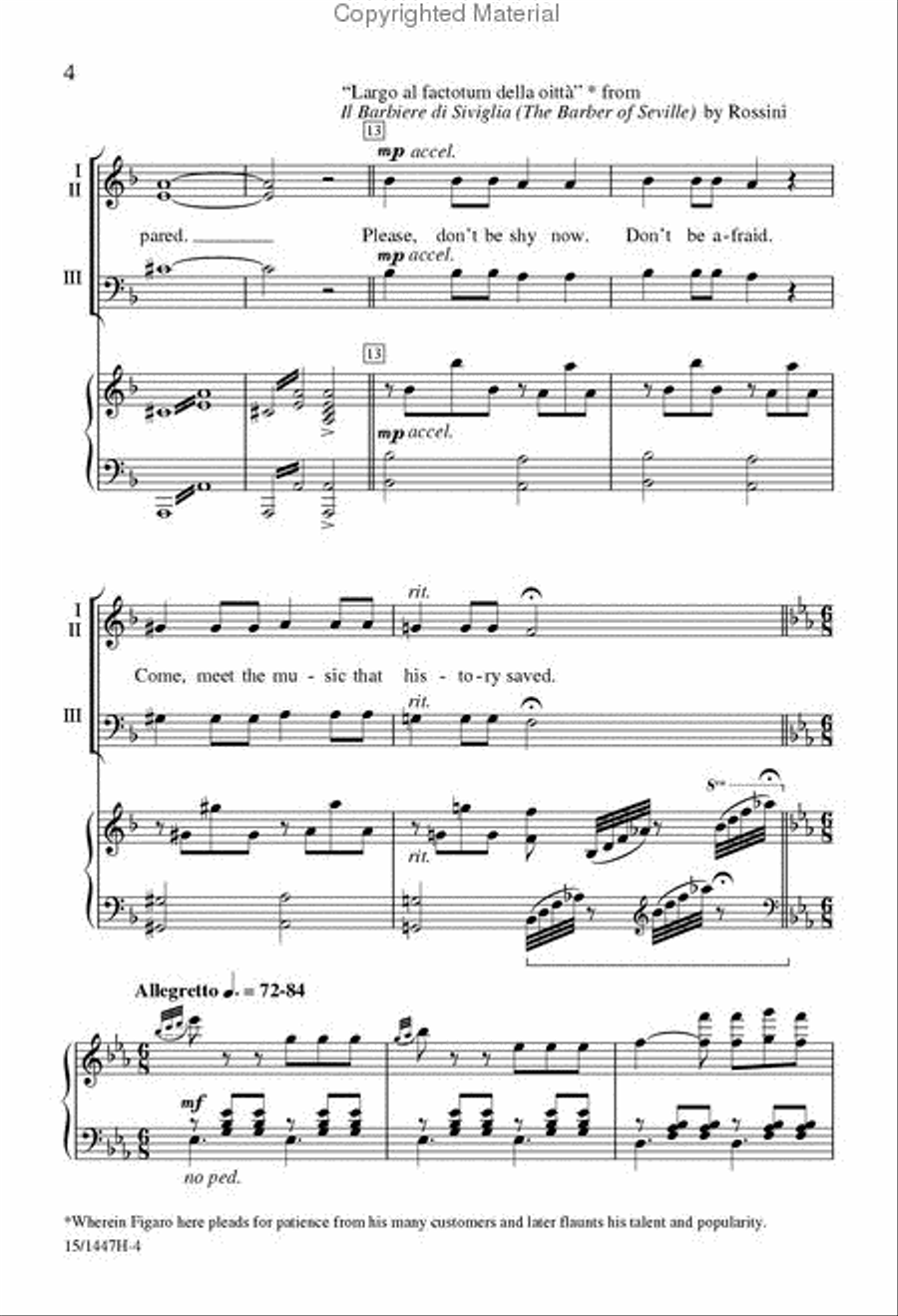 Painless Opera 3-Part scores gallery preview page 3