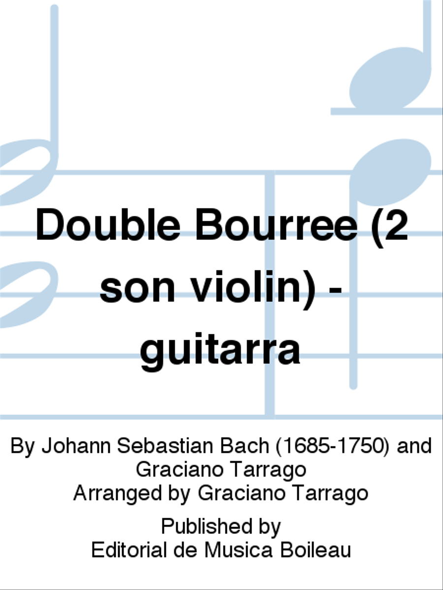 Double Bourree (2 son violin) - guitarra