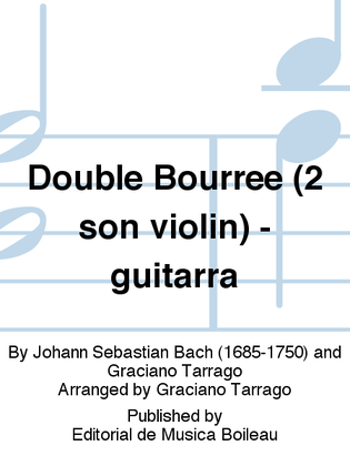 Double Bourree (2 son violin) - guitarra