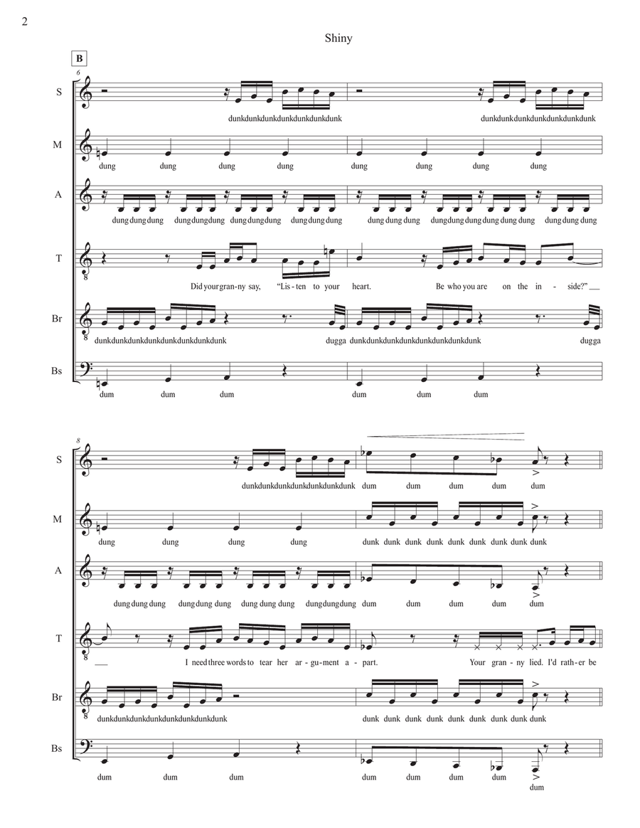 Shiny Shiny Divisi scores gallery preview page 2