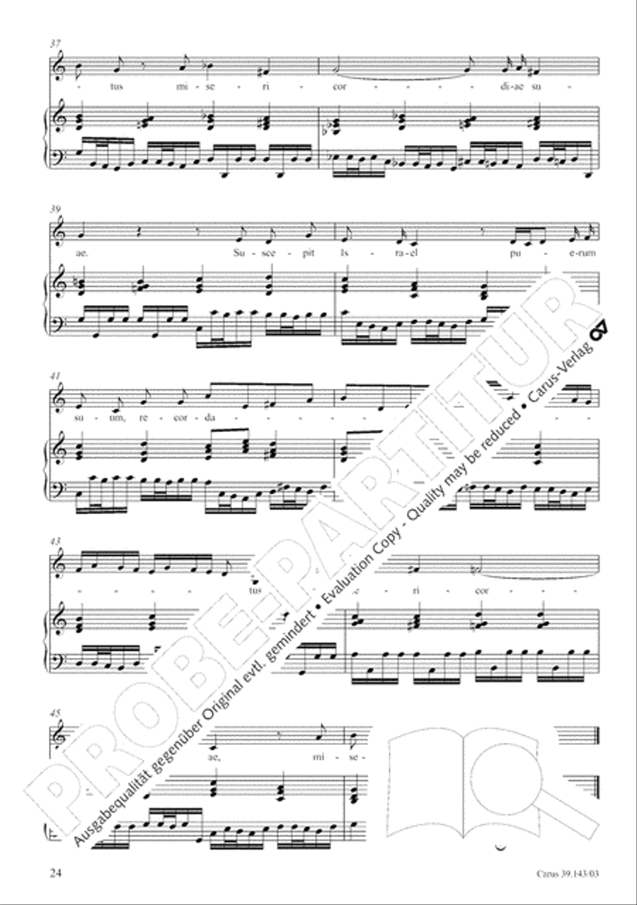 Magnificat in C major 4-Part scores gallery preview page 25