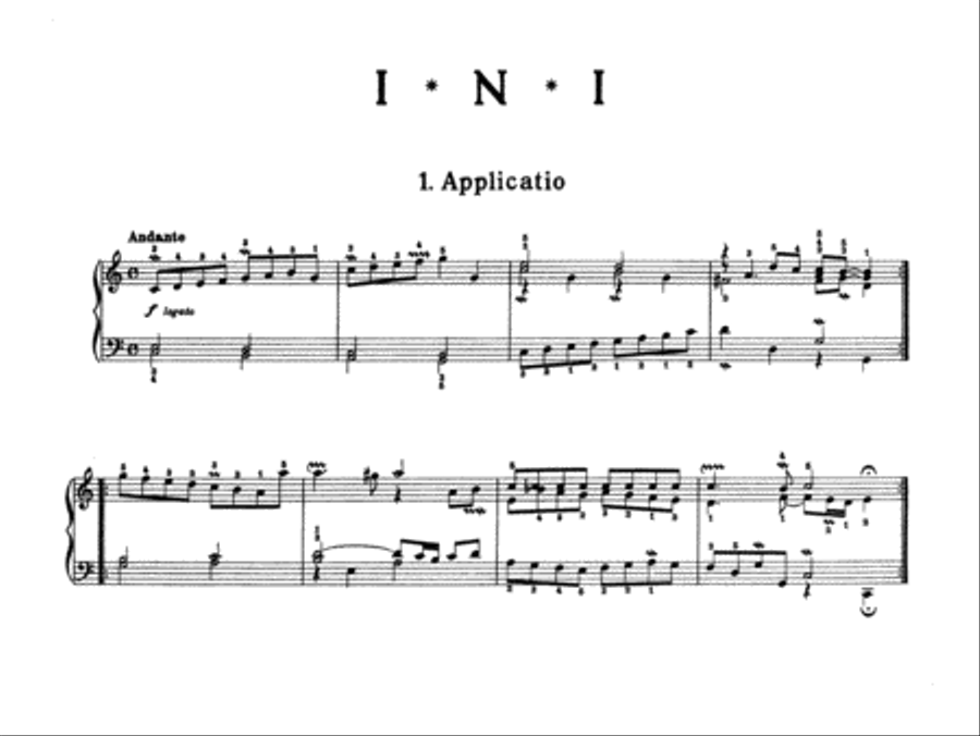 Bach: Notebook for Wilhelm Friedemann Bach Piano Solo scores gallery preview page 1