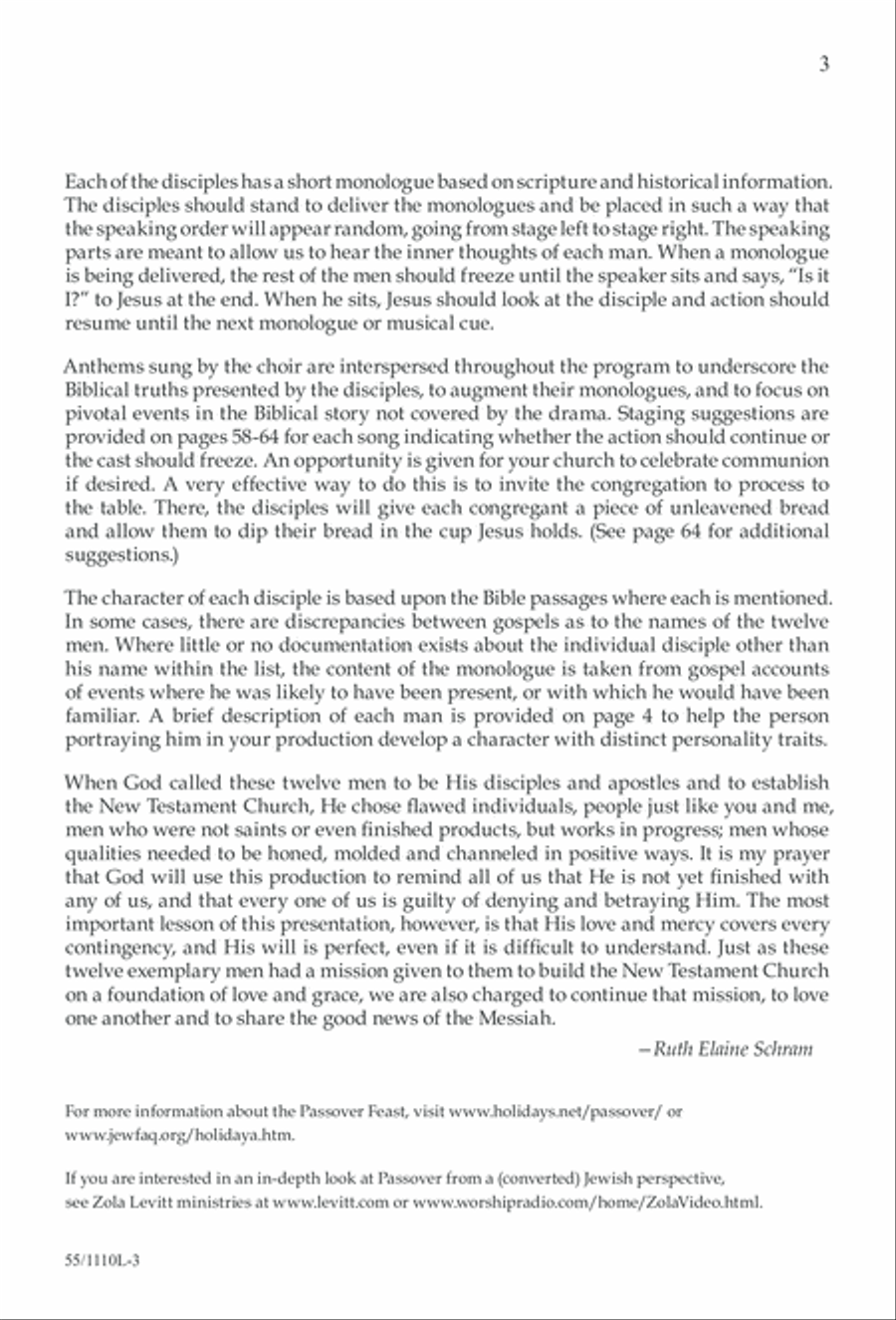 The Living Last Supper 4-Part scores gallery preview page 4