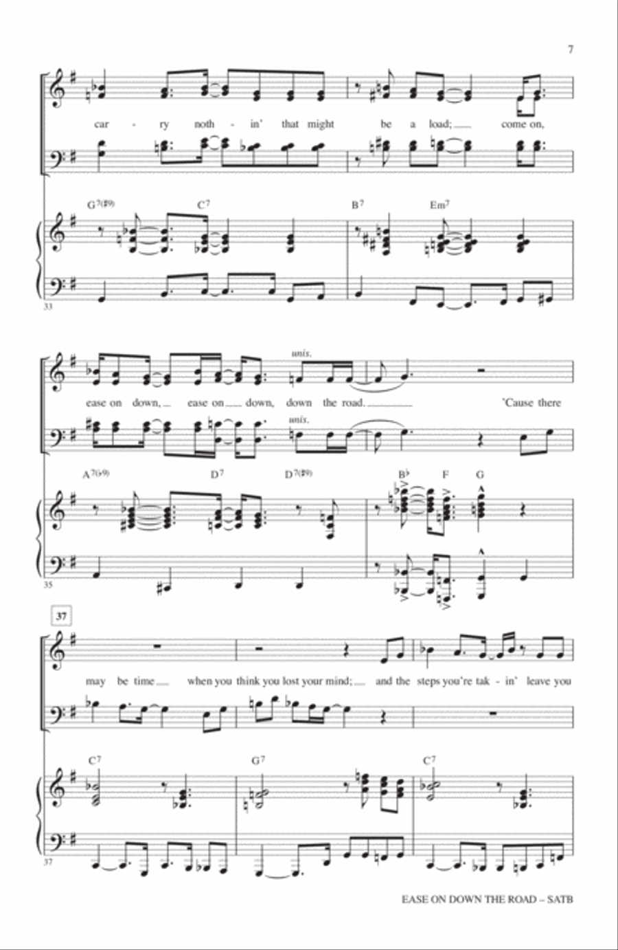 Ease On Down The Road 4-Part scores gallery preview page 6