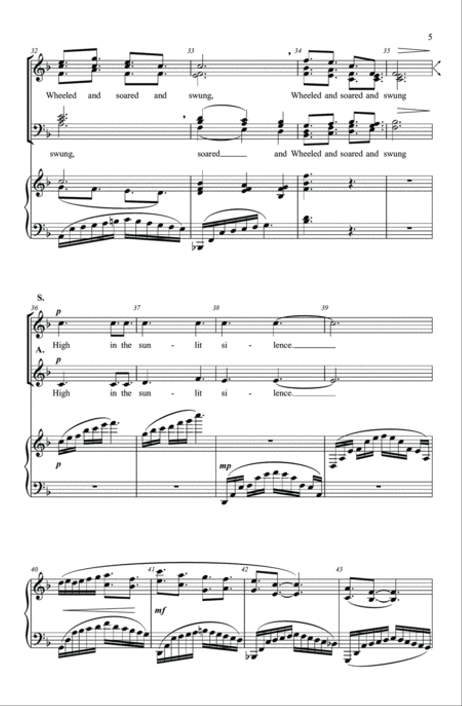 High Flight 4-Part scores gallery preview page 5