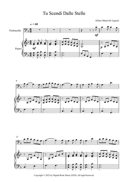 Tu Scendi Dalle Stelle - Alfons Maria De Liguori (Cello + Piano) image number null