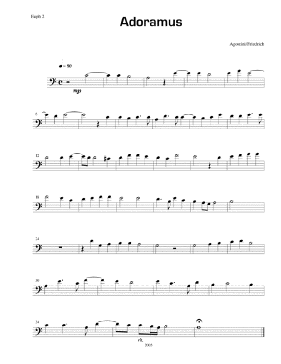 Adoramus Adoramus Small Ensemble scores gallery preview page 4