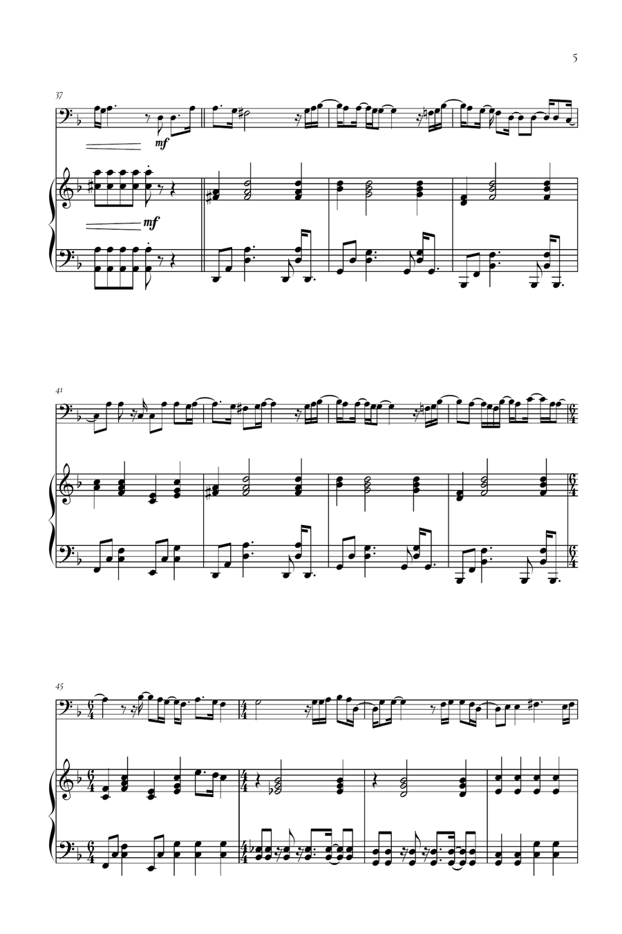 Beyond (End Credit Version) Piano scores gallery preview page 5