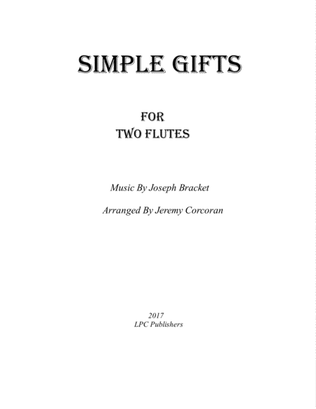 Book cover for Simple Gifts for Two Flutes