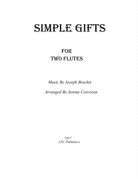 Simple Gifts for Two Flutes image number null