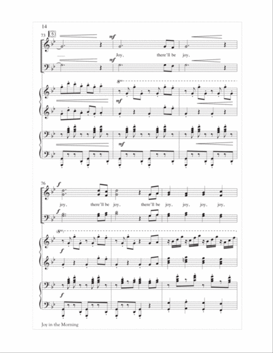 Joy in the Morning Joy in the Morning 4-Part scores gallery preview page 14