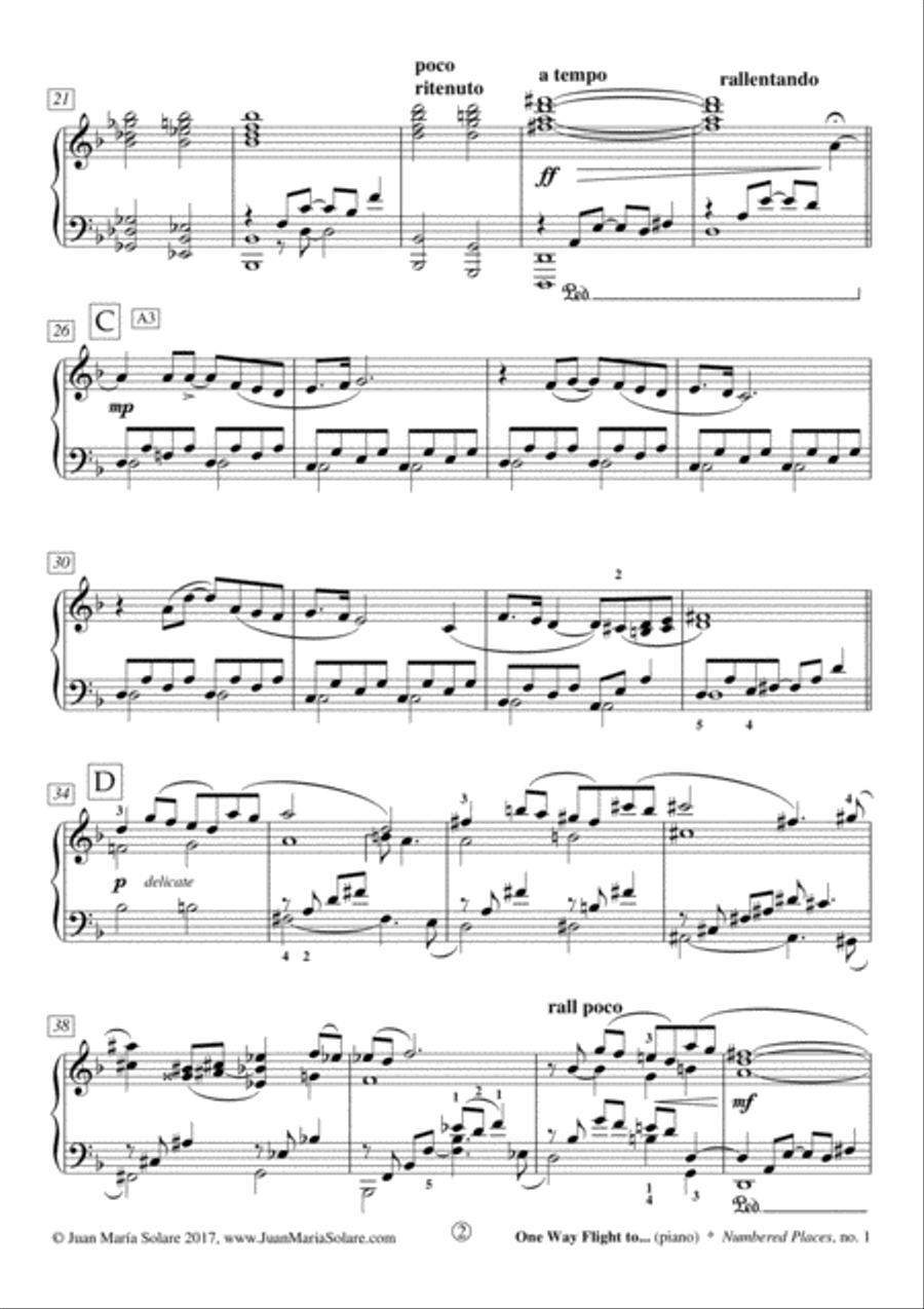 Numbered Places [11 pieces for piano solo]