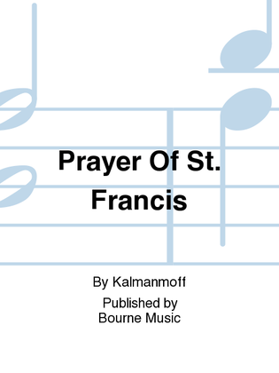 Book cover for Prayer Of St. Francis
