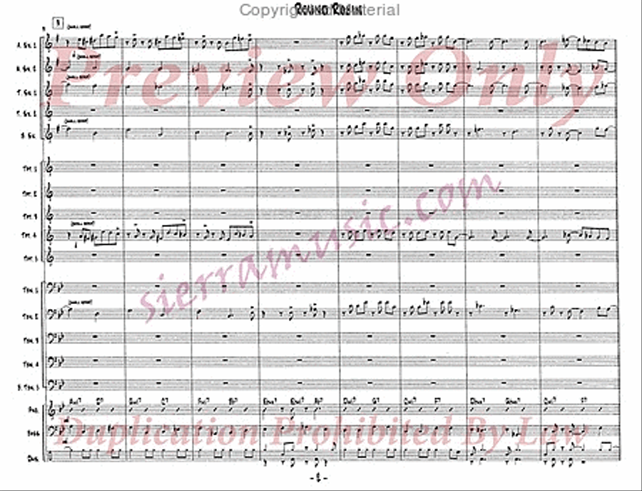 Round Robin Jazz Ensemble scores gallery preview page 3