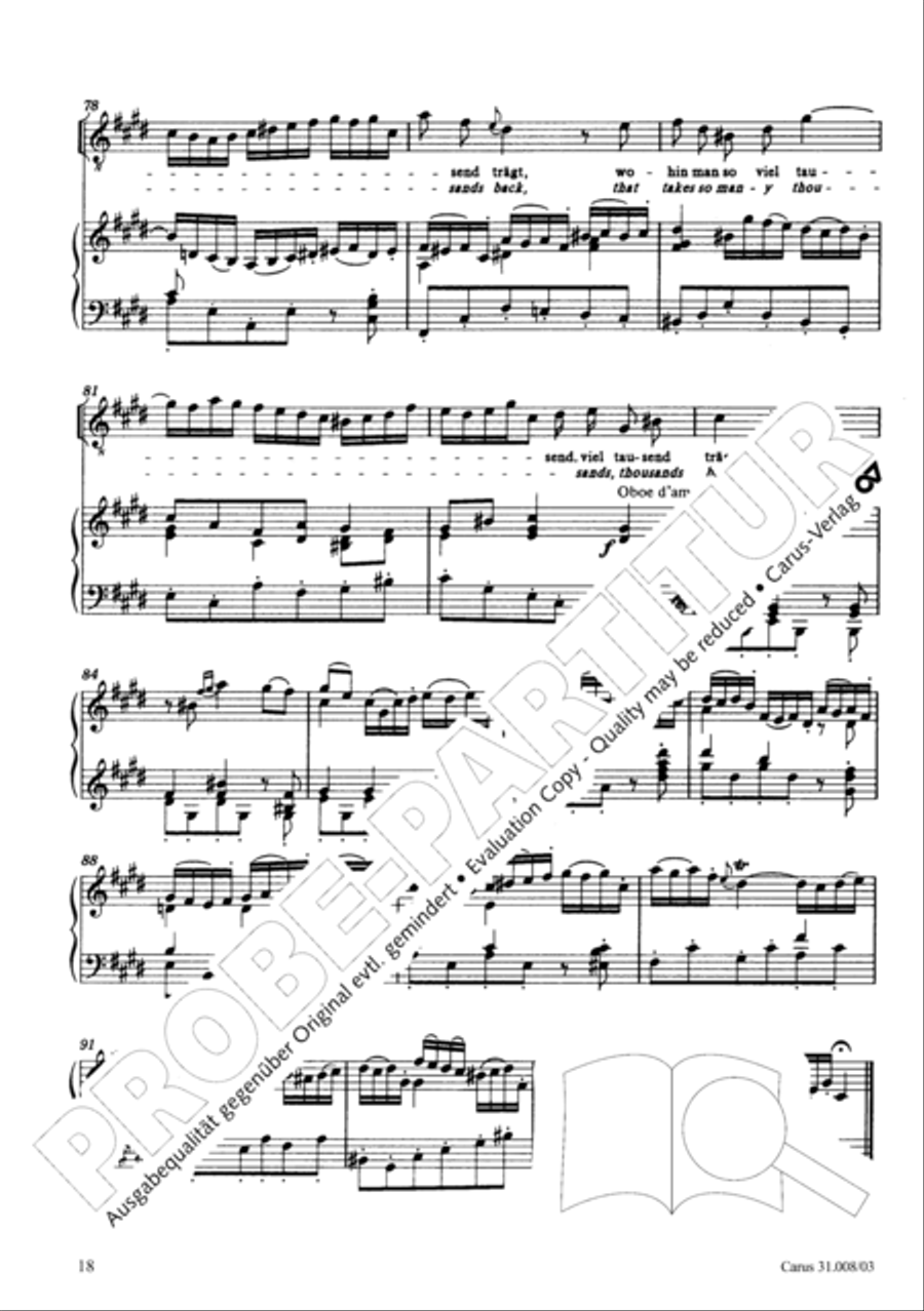 O my God, when shall I perish (Liebster Gott, wenn werd ich sterben) 4-Part scores gallery preview page 23