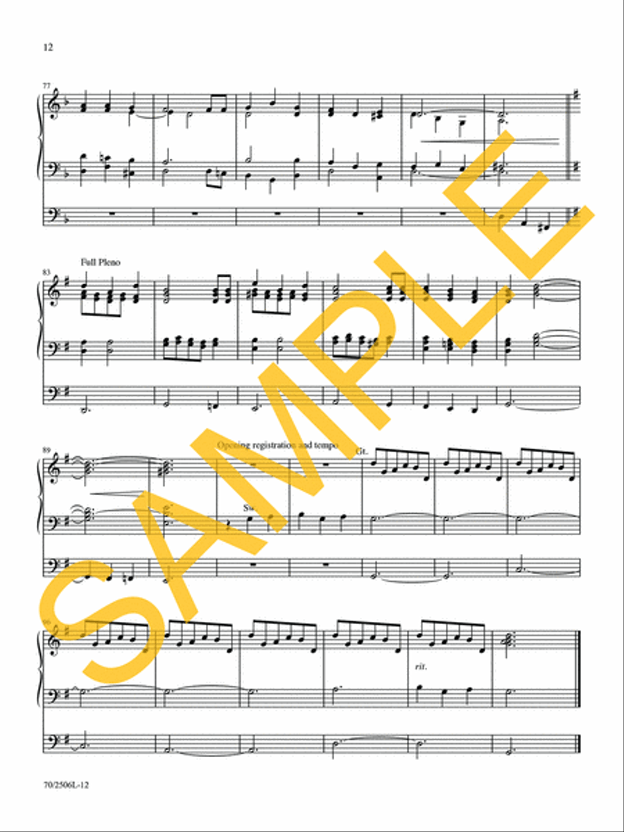 My Faith Looks Up to Thee Organ Solo scores gallery preview page 10