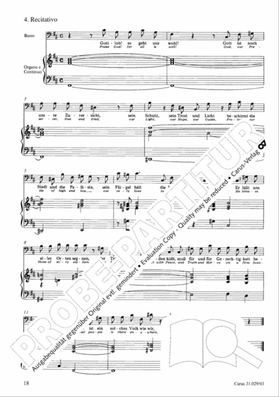 We thank Thee, Lord, God, we thank Thee, Lord (Wir danken dir, Gott, wir danken dir) 4-Part scores gallery preview page 19
