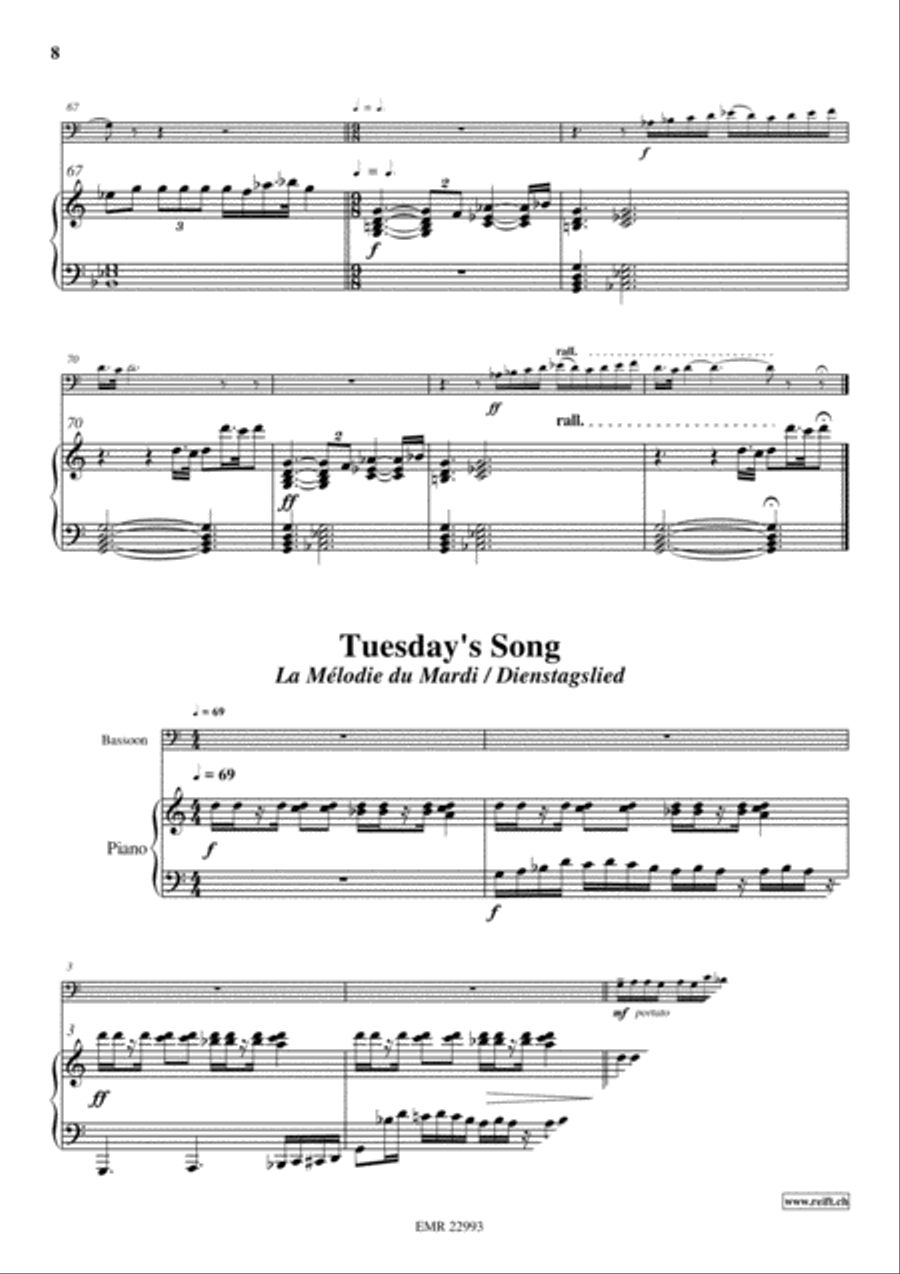 5 Love-Songs 5 Love-Songs Bassoon Solo scores gallery preview page 4
