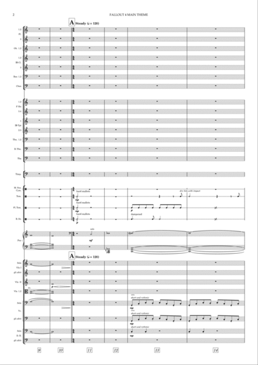 Theme From Fallout(r) 4 Full Orchestra scores gallery preview page 6