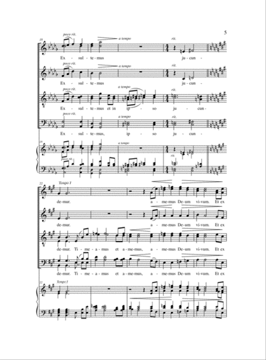 Ubi Caritas Ubi Caritas 4-Part scores gallery preview page 3