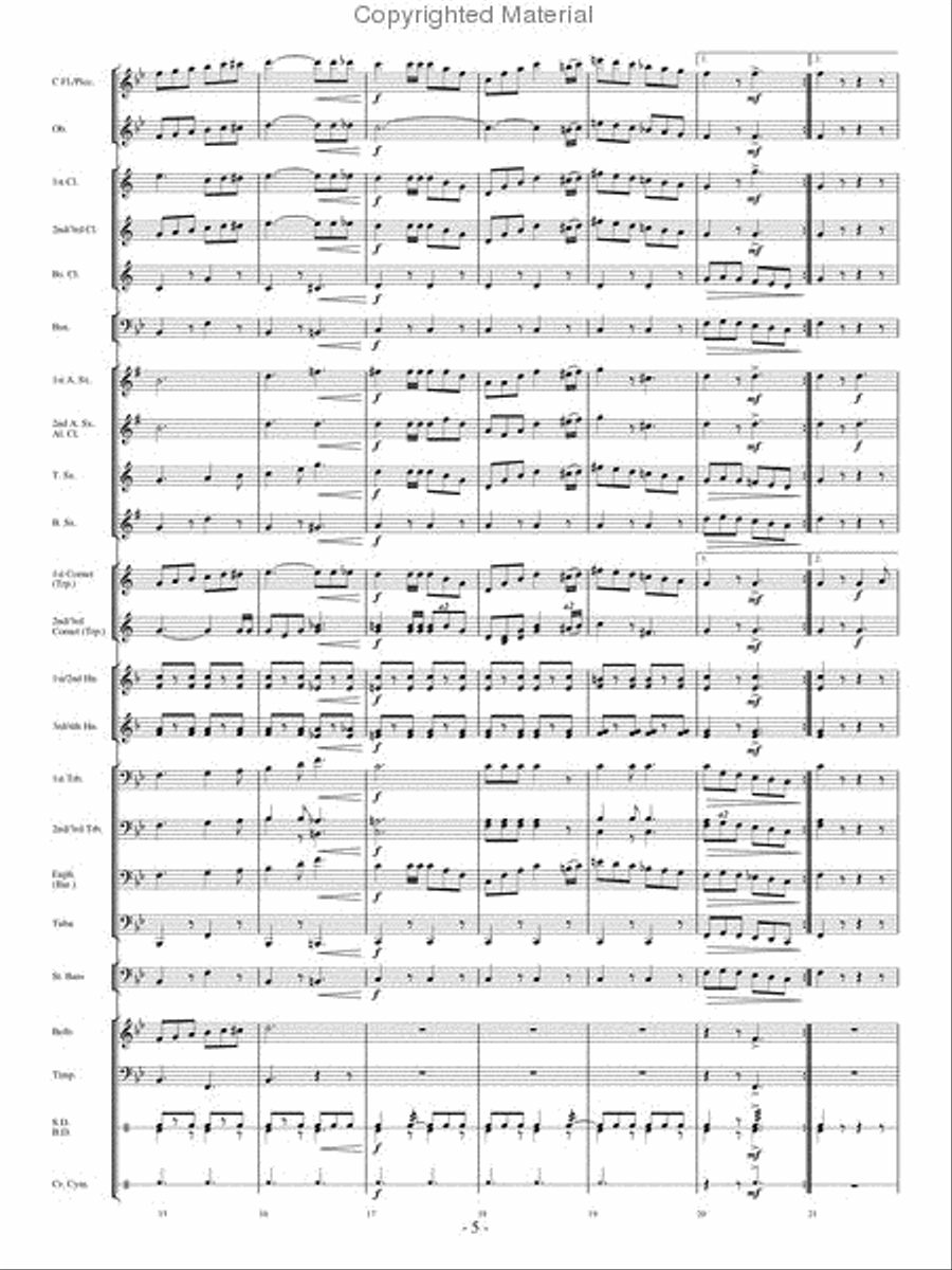 Our Director Our Director Concert Band scores gallery preview page 4
