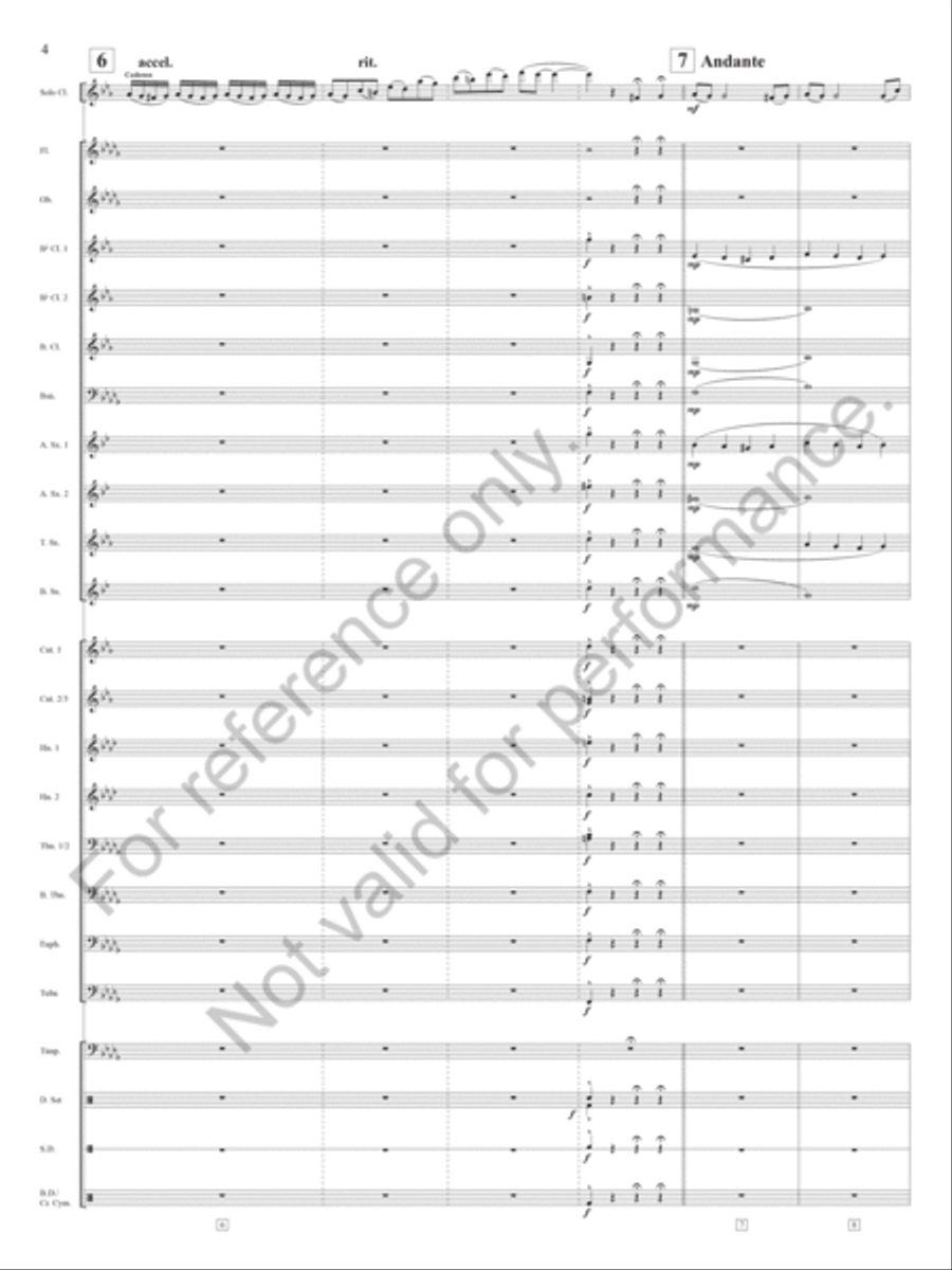 Dark Eyes Dark Eyes Concert Band scores gallery preview page 5