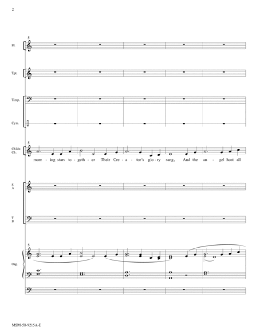 Lord, We Bring Our Gift of Music Choir scores gallery preview page 2