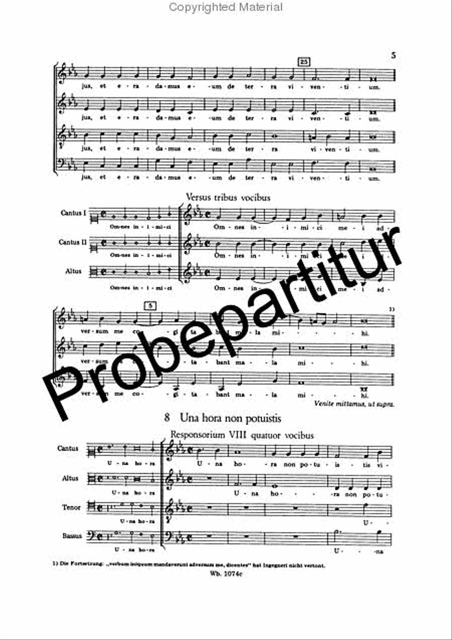 Responsories for Maundy Thursday A Cappella scores gallery preview page 3