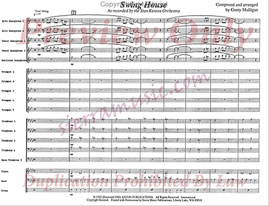 Swing House Swing House Jazz Ensemble scores gallery preview page 2