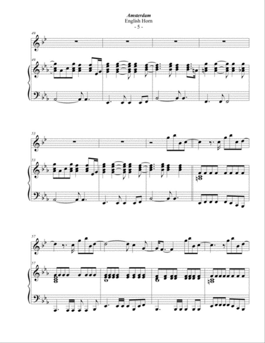 Amsterdam English Horn scores gallery preview page 5